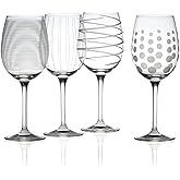 Mikasa Cheers White Wine Glasses Set of 4, 16-Ounce Elegant Glassware, Durable and Dishwasher Safe, Perfect for Everyday or Entertaining