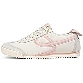 LUCKY STEP Women's Retro Fashion Sneakers Thin Sole Casual Walking Lightweight Tennis Trainers Running Gym Workout Classic Comfortable Athletic Shoes