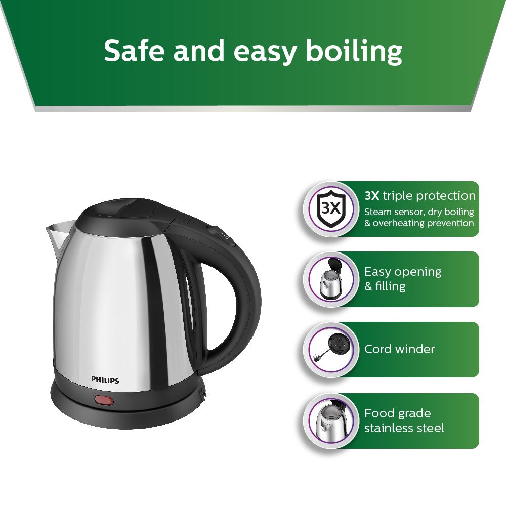 Electric Kettle 1.2Litre Philips HD9303/02 Best Price With Best