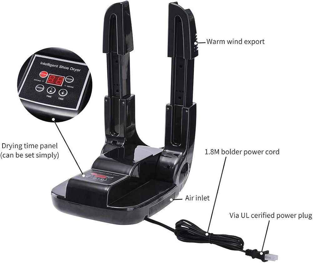 WOIYOU Electric Ozone Shoe Boot Glove Dryer &Warmer-Compact Portable&Adjustable w/Timer: Shoes