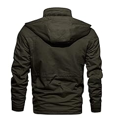 CRYSULLY Men's Multi Cargo Pocket Tactical Safari