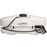 FIMCO 25 Gallon Deluxe 12v ATV Spot Sprayer w/Manifold, Pistol Grip Wand | 2.4 GPM High Flo pump, manifold with pressure gauge, deluxe pistol grip wand with brass tip &amp; 15 ft hose for lawn/ATV use