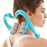CANDY RISE Neck Massager, Neck Massager with 6 Roller Balls for Pain Relief, Shoulders and Legs…