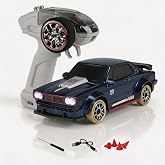 1:64 Never-Lost Pro RC Drift Car with Gyro, Remote&amp;Storage Dock (BLUE)