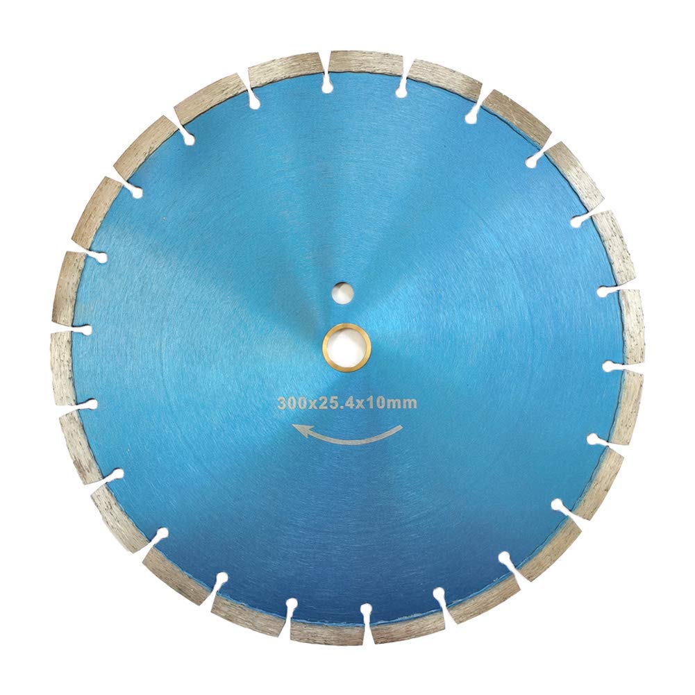 Meacase 300mm Segmented Diamond Cutting Disc for Concrete Masonry Brick Block Stone with 25.4mm-20mm Arbor — image 1