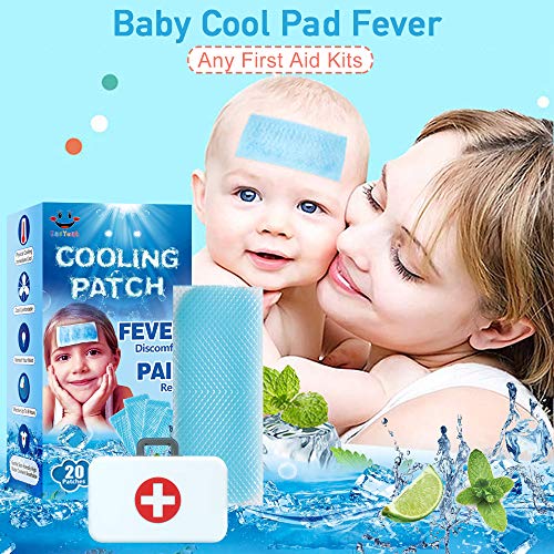 20 Sheets EasYeah Kid Fever Patches for Kids Fever & Pain