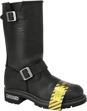 xelement steel toe engineer boots