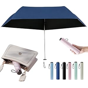 LPFKYT Pencil Umbrella from Japan, 103g Mini Japan Pencil Umbrellas with UPF 50+ Sun, Ultra-Lightweight Compact All-Weather U