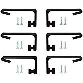 RV Side Curtain Hold Down Clip - Heavy Duty Plastic Bracket with Metal Screws for Secure,Windproof Window Curtain Fixing