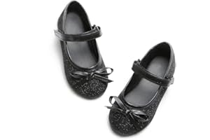 Flaryzone Toddler/Little Girls' Ballerina Flat Mary Jane Princess Dress Shoes - Wedding School Party