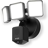WYZE Floodlight Camera Pro, 3000-Lumen LEDs, 180° Wide View, 2K HD Outdoor Security Camera, Motion Detection, 105dB Siren, Cl