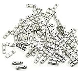 Rockin Beads Brand, 95 Milti 2 Strand Spacer Beads 3x10mm Fits 4-6mm Beads Antiqued Silver Cast Zinc Metal Beads