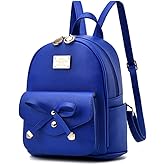 I IHAYNER Girls Bowknot Cute Leather Backpack Mini Backpack Purse for Women