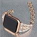 somoder [Hollow Floral Version] Bling Bands Compatible with Apple Watch Band 42mm 44mm 45mm, Vintage Chain Jewelry Cuff Bracelet with Rhinestone Replacement for Iwatch SE Series 7/6/5/4/3/2/1