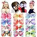 ALinmo Baby Girl's Clips 6in Sparkling Rhinestones Large Grosgrain Ribbon Boutique Rainbow Hair Bows Clips For Baby Girls Teens Toddlers