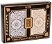 KEM Arrow Poker Size Playing Cards: Black and Gold, Wide Jumbo Index (1-Pack of 2)