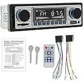 Classic 7" Single Din Car Radio,Bluetooth Car Stereo, FM Radio,Car Audio Receiver, Voice Control,Hands-Free Calling, Built-in Microphone,USB/SD/AUX,Support MP3/WMA/WAV, Dual.Car Multimedia Player