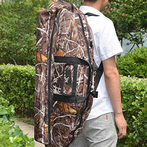Vaorwne Archery Compound Bow Bag Bow Holder Arrows Tube Protect Bow Archery Case 95 45cm, Protector Compact Bow Case Camouflage Canvas Bow Bag,Sturdy and Durable - Thumbnail 6