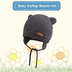 BAVST Baby Beanie Hat for Winter with Earfalp Cute