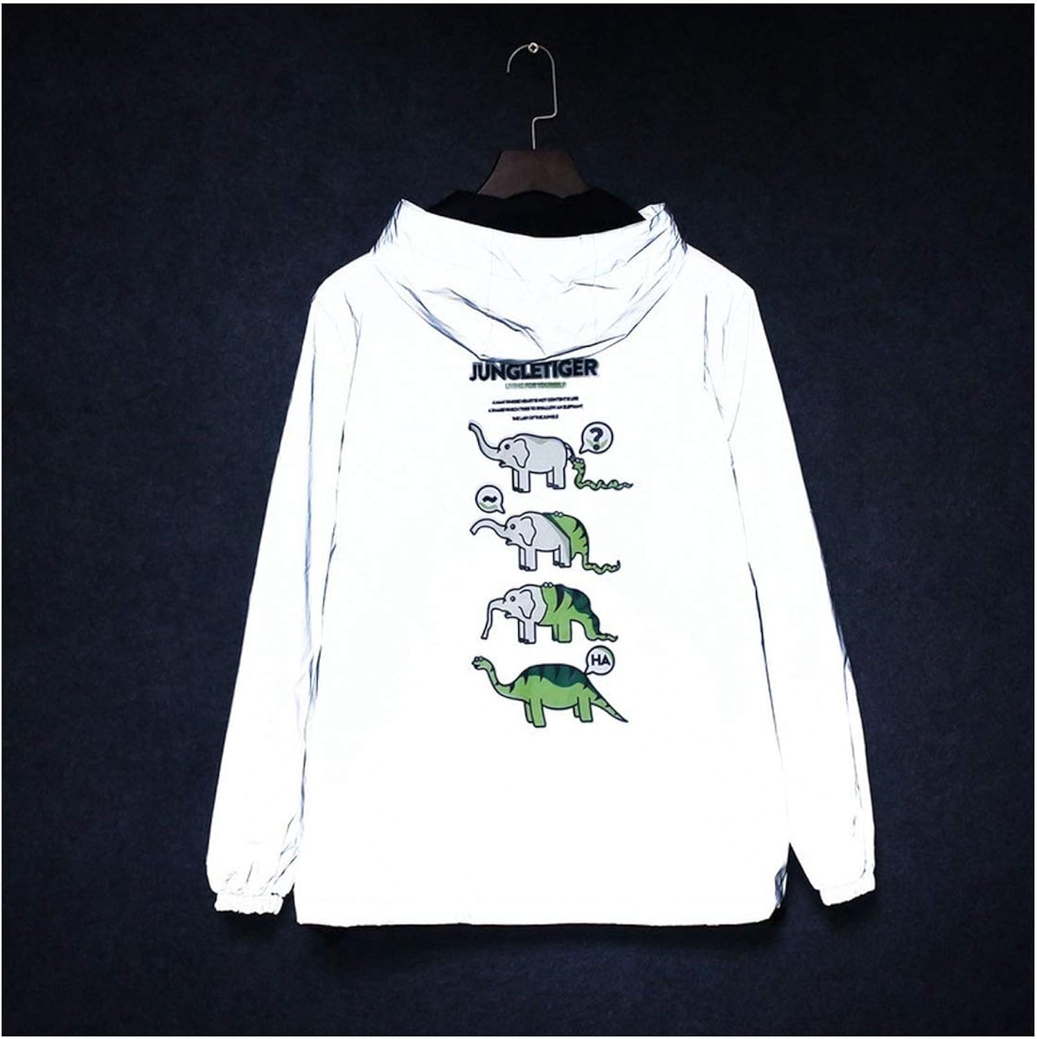 Best 3M Reflective Rain Jacket Hip Hop