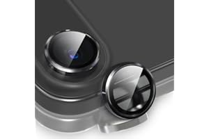 AFENGBOX 2 Pack Camera Lens Protector for iPhone 17 Air,9H Tempered Glass Scratch Resistant Metal Ring Camera Cover,Case Friendly Individual Camera Screen Protector iPhone 17Air Accessories,Black