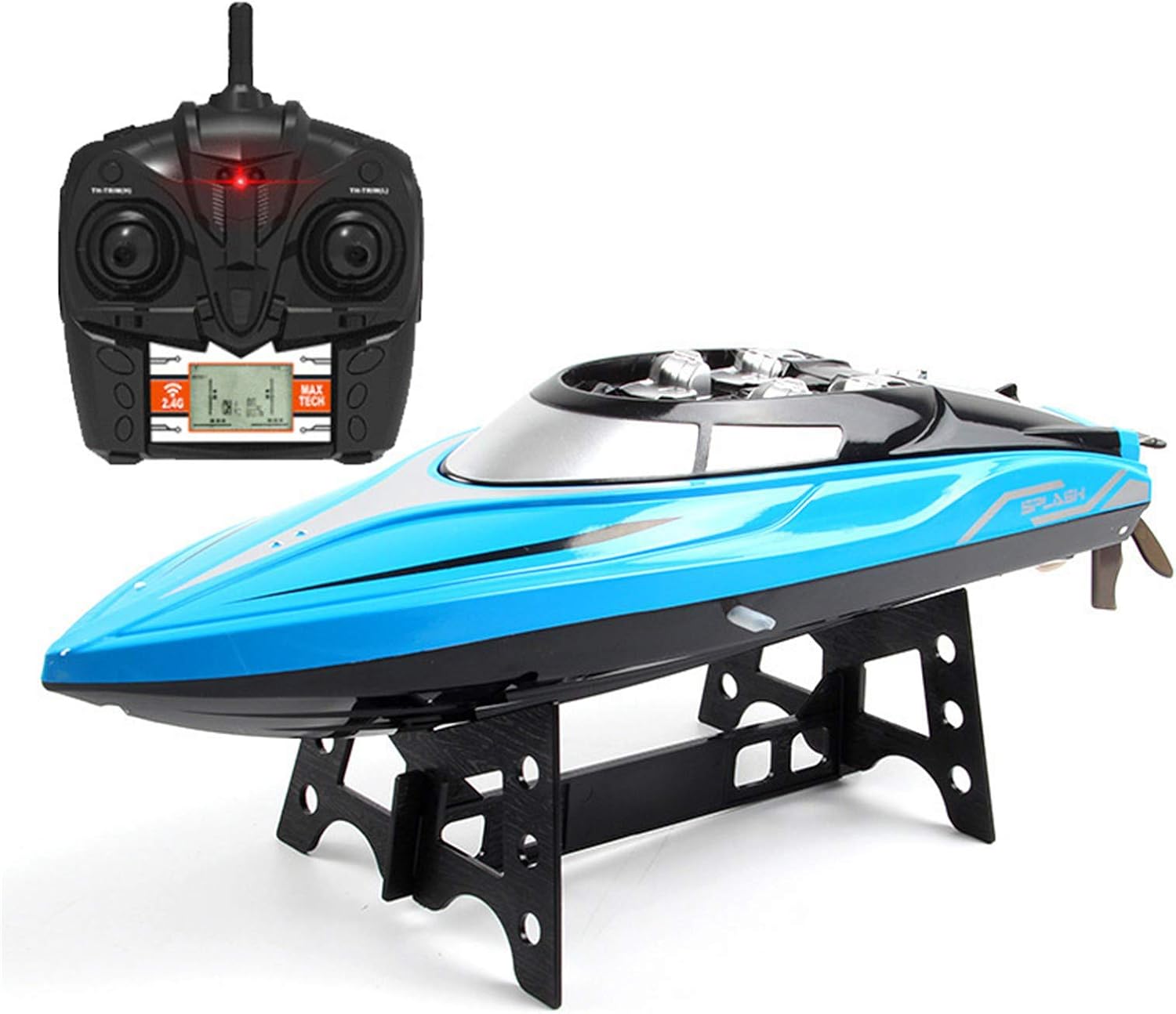 Racing Boat, Electric Mini Speed Boat 4Channel 2.4Ghz RC Boat 150M