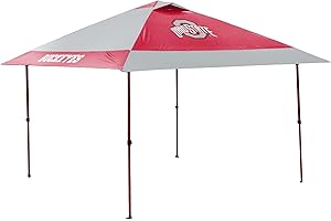 Logo Brands NCAA 12x12 Solo Up Canopy - 144 Square Feet of Shade – One-Person Easy Setup, UV-50 Protection, Rolling Storage Bag – Perfect Tent for Tailgates and Outdoor Events