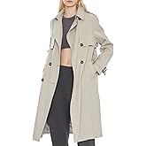 Orolay Women's Long Trench Coat Lightweight Double-Breasted Classic Lapel Spring Overcoat with Belt