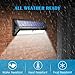 Litom 77 LEDs Solar Light, Super Bright Outdoor Solar Wall Lights with Motion Sensor & Great Waterproof, Security Wireless Nightlight for Garden Patio Path Back Yard (4 Pack)