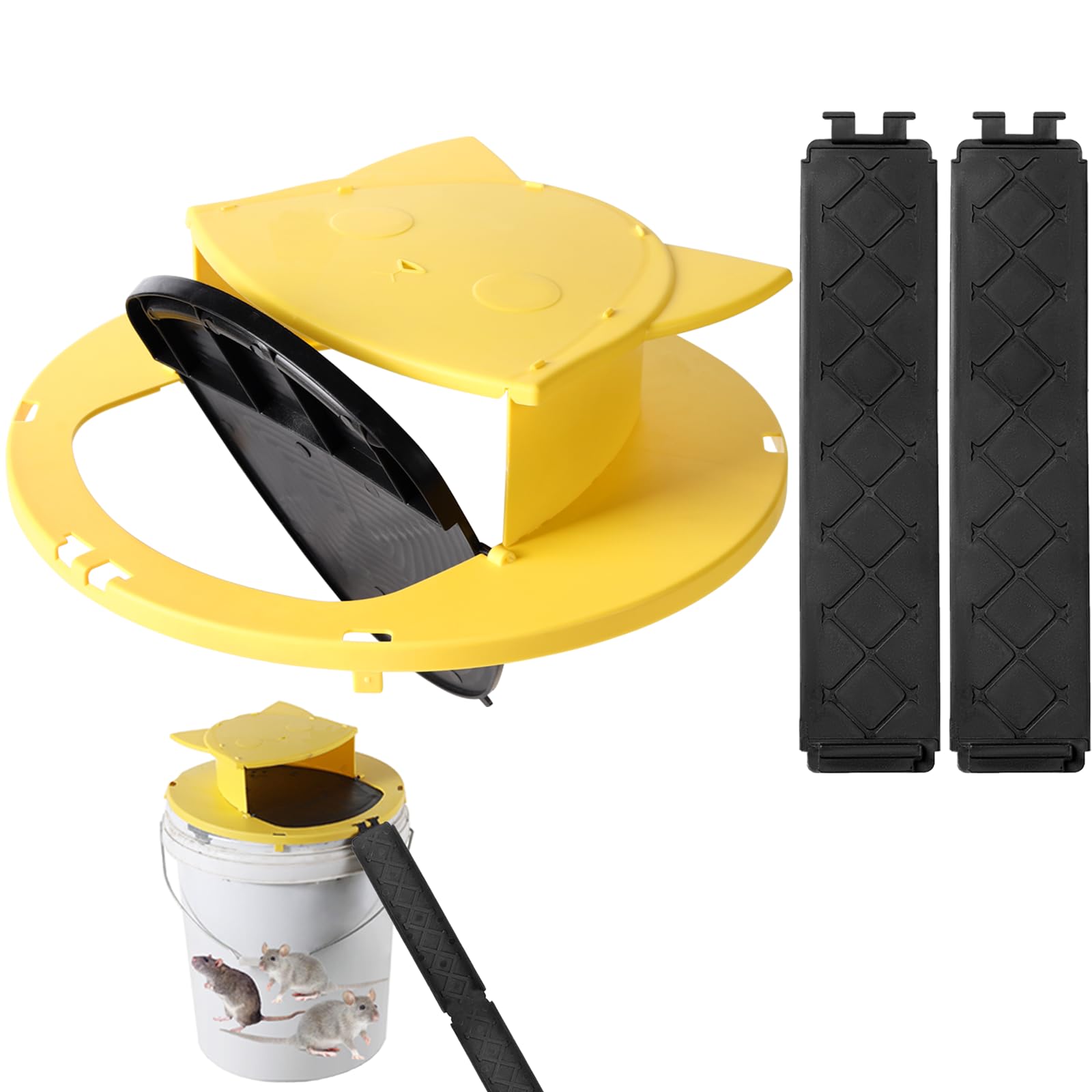 Photo 1 of ***BUCKET NOT INCLUDED***Mouse Rat Trap Bucket LID, Mouses Rat Traps Indoor for Home,Reusable Bucket Lid Rat Traps Indoor Outdoor,Mouse Catching Tool [5 Gallon Buckets is NOT Included]***BUCKET NOT INCLUDED***