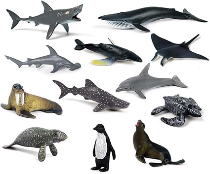 shark figurines plastic