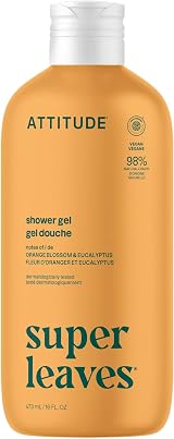 ATTITUDE Body Wash EWG Verified Shower Gel 98% Natural 473 mL Orange Blossom view 1