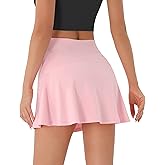 Persit Womens High Waisted Athletic Tennis Skirt Sports Golf Running Skorts with Ball Pockets