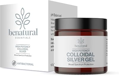 Benatural Essentials Premium Colloidal Silver Gel 100g UK Made pH Balanced