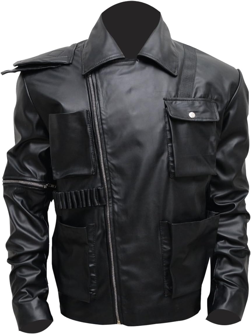 Leather Icon Halloween Men's Motorcycle Biker Leather Jacket for Men