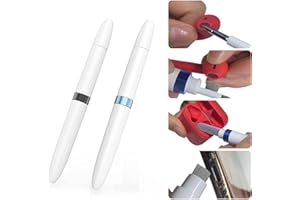 Wanther 2-Pack AirPod Cleaner Kit-4-in-1 Multi-Function Cleaning Set with Flocking Sponge, Soft Brush, and Metal Pen Tip for AirPods, Phones, Keyboards, Cameras - Pocket-Sized, Lightweight & Portable
