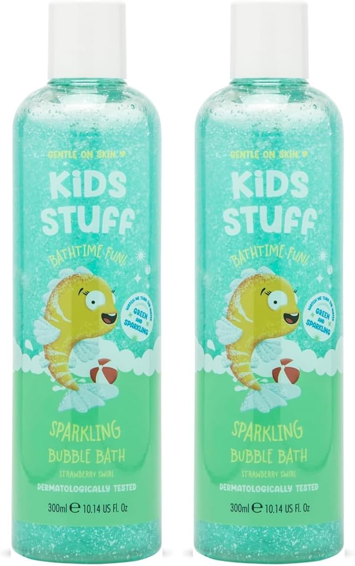 Kids Stuff Crazy Soap Magical Sparkling Bubble Bath 2 x 300ml Vegan Cruelty Free