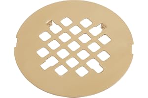Artiwell 4-1/4” OD Snap-in Shower Drain Cover, Round Shower Drain Strainer Grid, Replacement Cover, Designed for Long-Lasting