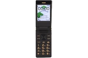 YUEHISY Flip Phone for Seniors, Dual SIM Unlocked Cell Phone, Loud Speaker SOS, LED Flashlight, FM Radio, Type C Charging Doc