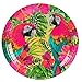 Disposable Dinnerware Set - Serves 24 - Tropical Party Supplies for Birthdays, Parrot Designs - Includes Plastic Knives, Spoons, Forks, Paper Plates, Napkins, Cups