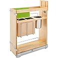 Rev-A-Shelf 448KB-BCSC-8C 8" Soft Close Pull Out Organizer with Knife Block