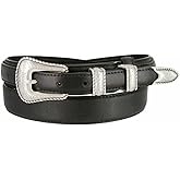 Belts.com Western Buckle Belt Oil Tanned Genuine Leather Ranger Belt 1-3/8"(35mm) Taper to 3/4"(19mm) Wide-Multiple choices