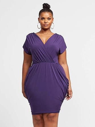 dark purple bodycon dress
