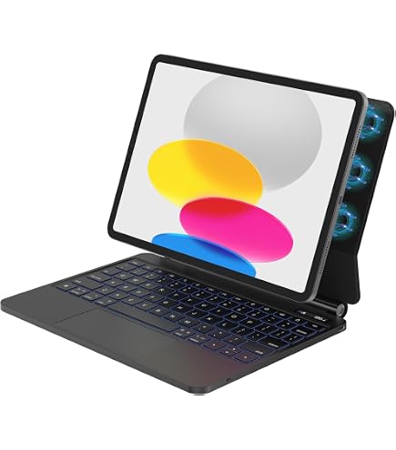 InUnion Magic Keyboard para iPad 10ª geração 2022, capa com