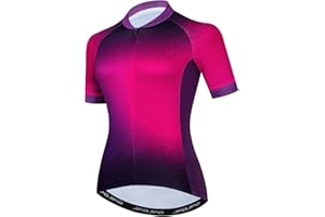 Teleyi Women's Cycling Jersey Bike MTB Short Sleeve Bicycle T-Shirt Clothing Jacket Quick-Dry Tops S-3XL