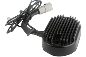 TCMT Voltage Regulator Rectifier Fits For Harley 1450 cc Softail Springer Heritage Softail Fatboy Night Train 2001-2006 Dyna 2004-2005 Heritage Springer 2001-2003 Replace for 74610-01/74540-01