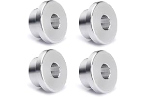TONRYCUE Solid Billet Handlebar Riser Bushings for Harley Softail Dyna Sportster FXR FX 1984-2016 (Silver)