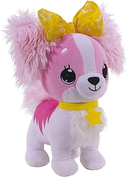 peluche chien rose