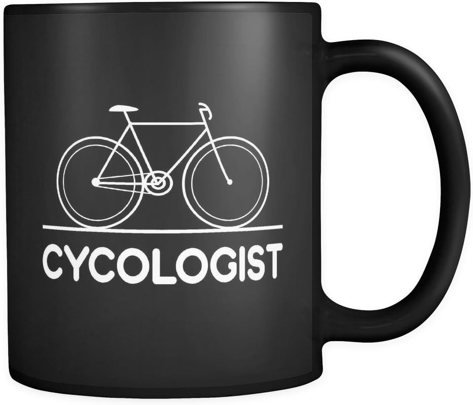 Black Cycologist Bicycle Mug