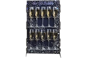Ginger Ray Navy & Iridescent Champagne Party Drinks Wall Holder Stand Decoration - Great for Christmas StarGazer Birthday